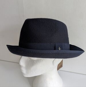 Penquin Open Road Hat Fedora Men's Hat Wool Felt Hat Size S/M Blue NEW Classic